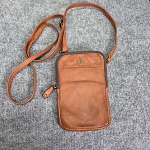 Harbour 2nd Brown Genuine Leather Crossbody BENITA Bag Wallet Travel Phone Purse